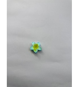 1 Adet, Renkli  Mandallı 3 cm Lotus Çiçeği Toka Kadın/Kız/Çocuk