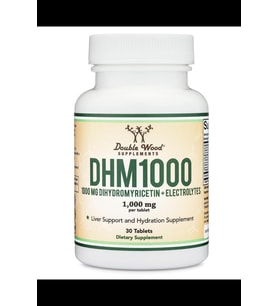 Double Wood DHM1000 Dihydromyricetin 1000mg 30 Tablet.Tr Tek Yetkili SATICISI OZELSPORCUGIDALARI'DIR 3836 (Renksiz)