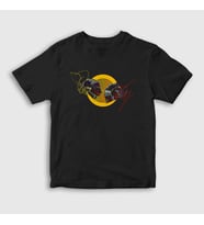 Presmono Unisex Çocuk Siyah Vinly Daft Punk T-Shirt 60372tt