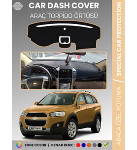 CHEVROLET CAPTİVA (2008-2011) Torpido Örtüsü Ön Göğüs Torpido Koruma Tam Uyum Kaymaz Hızlı Montaj