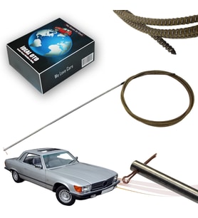 Mercedes  SLC (C107) 1972-1981 1077800089 İçin Sunroof Teli (Tüylü; Ses Yapmaz)
