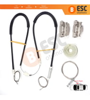 Ford Focus MK1 2000-2007 4/5 Kapı 6S4Z5423200BA İçin Elektrikli Ön Sağ Kapı Cam Kriko Tamir Seti