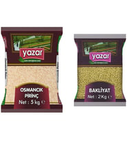 Yazar Osmancık Pirinç 5 Kg. + Yeşil Mercimek 2 Kg.