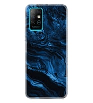 Infınıx Note 8 Kılıf Desenli Silikon Kılıf Blue Marble 1379
