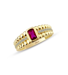 Armour Ruby Altın Yüzük (Gold)