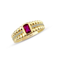 Armour Ruby Altın Yüzük (Gold)