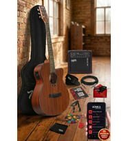 Midex PHX PRO-AMP Amfili Yüksek Kaliteli Masif Elektro Akustik Gitar Seti