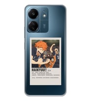 Xiaomi Redmi 13C Uyumlu Haikyuu!! Poster Tasarımlı Şeffaf Telefon Kılıfı