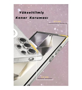 Joko  Galaxy S24 Ultra Kılıf  Magsafe Kapak - Şeffaf
