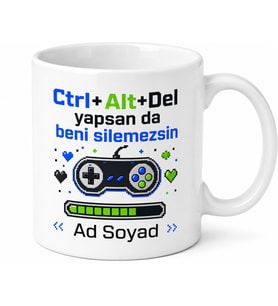 Erkek Kardeşe Hediye Oyuncu Temalı Seramik Kupa Bardak Gamer Hediye
