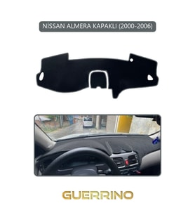 NİSSAN ALMERA KAPAKLI 2000-2006TORPİDO KORUMA HALISI GRİ KENAR