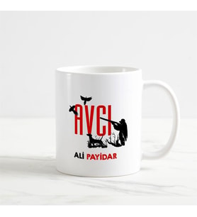 Avcı Kupa Bardak (1. Tasarım) (Beyaz)
