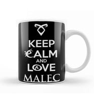 Shadowhunters The Mortal Instruments Keep Calm And Love Malec Kupa Bardak Porselen