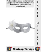 #PartiMaskesi Kostüm Davet Yılbaşı Cosplay Eğlenceli Balo Çok Şık Estetik Simli Tüylü Parti Maskesi