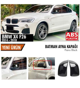 Bmw X4 Yarasa Ayna Kapağı Batman Parlak Siyah Piano Black