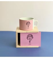 Pembe Tarot Tasarımlı Kutulu Kupa