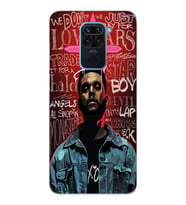 Xiaomi Redmi NOTE 9 Uyumlu The Weeknd Tasarımlı Şeffaf Telefon Kılıfı