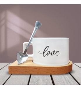 Love Temalı Kahve Fincanı-002