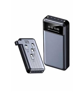 Hızlı Şarj Özellikli 20.000 Mah Dijital Göstergeli USB Girişli Android ve İOS Uyumlu Powerbank