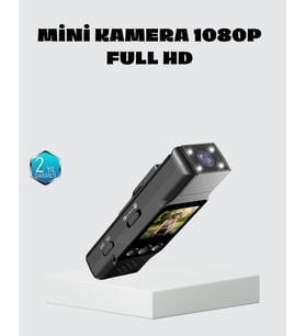 Northcity Mini Güvenlik Kamerası 1080P 3MP Fotoğraf 180° Ayarlanabilir Lens USB Şarjlı