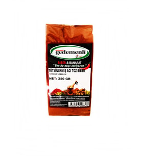 TÜTSÜLENMİŞ ACI TOZ BİBER PAPRİKA 250 GR