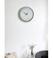 36 Cm Krem 24 Saat Göstergeli Duvar Saati