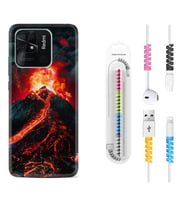 Xiaomi Redmi Note 7 8 9 Pro 10 2022 10 Pro 10S Kılıf Kablo Koruma Spiral Silikon Yanardağ 1611