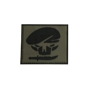 Single Sword BERE-BIÇAK Plastik Patch - Peç 6Cm X 6Cm HAKİ