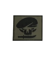 Single Sword BERE-BIÇAK Plastik Patch - Peç 6Cm X 6Cm HAKİ