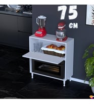 Eliusta Nova Çok Amaçlı Mutfak Modülü 75x87x32 cm Fırın Dolabı Ekmeklik ve Mutfak Düzenleyici