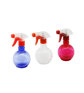 350ML RENKLİ ŞEFFAF TOMBUL - PLASTİK BOŞ SPREY PÜSKÜRTÜCÜ ŞİŞE (5343)
