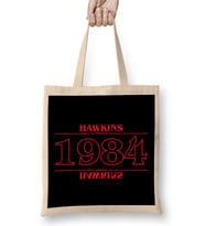Hawkins Indiana 1984 Stranger Things Bez Çanta Uzun Saplı