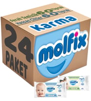 Molfix Islak Havlu Mendil İzotonik Karma 24 Lü Set (Ferah Temizlik-Hassas Cilt)