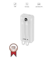 Torima TRM-1015 Beyaz 10000mAh 2 Çıkışlı Taşınabilir Hızlı Şarj Dijital Göstergeli Powerbank