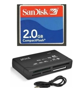 Sandisk 2 GB Compact Flash Hafıza Kartı - USB 2.0 Cf Kart Okuyucu