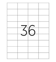 Jokey Kırtasiye 5 TABAKA A4 Laser Etiket Beyaz 52,5 x 33 mm