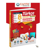 Çanta Yayınları 8. Sınıf Türkçe Etkinlikli Kazanım Soru Bankası Çanta Yayınları (Çok Renkli)
