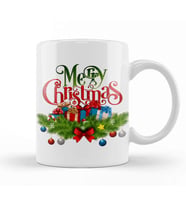 Yılbaşı Yeni Yıl Konseptli Merry Christmas 01 Kupa Bardak Porselen