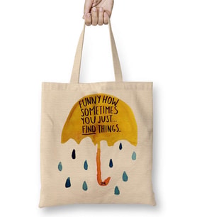 How İ Meet You Mother Umbrella Bez Çanta Uzun Saplı