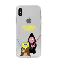 Iphone Xsmax Uyumlu Sunger Bob Star Wars Desenli Şeffaf Telefon Kılıfı