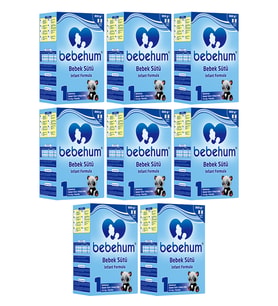 Bebehum 1 Numara Bebek Sütü 0-6 Ay 800 gr x 8 Adet