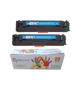 HP Çipli 415A Mavi 2'li Ekonomik Paket Garantili Uyumlu Toner MFP M479fdw M454dw Muadil Toner (Siyah)