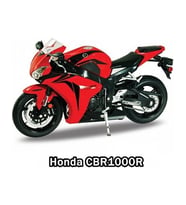 1:10 Honda Cbr1000Rr Model Motorsiklet 20 cm (Kırmızı)