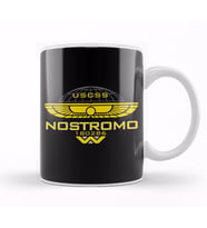 Nostromo Weyland Logo Alien Kupa Bardak Porselen