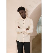 Dorss Yaka Düğmeli Yazlık İnce Tiril Tiril  %100 Modal Slimfit Gömlek