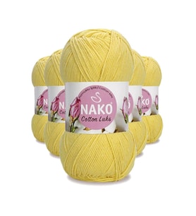 Northcity 5 Adet Cotton Lüks Yelek Tunik Kazak Bluz Hırka İpi Yünü Açık Sarı 97554