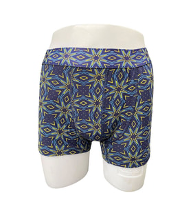 Zenura Erkek Desenli Boxer - Geometrik Yıldız Desen – 2304d (Siyah)