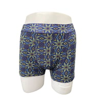 Zenura Erkek Desenli Boxer - Geometrik Yıldız Desen – 2304d (Siyah)