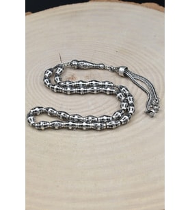 Erkek 925 Ayar Gümüş Tesbih Orta Boy -25 Gr- 901697