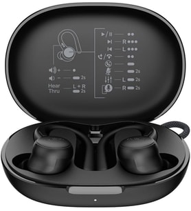 SoundForm ActiveFit Kablosuz Kulaklıklar, Dahili Mikrofon, USB-C Hızlı Şarj, 36 Saat Pil Ömrü, IP54 Suya Dayanıklılık Siyah
